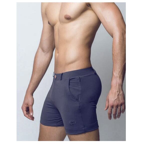 NEW WITH TAGS 2EROS 'S60 Bondi' Men's XL 36-37 Designer Slim-Fit Stretch Shorts - Picture 1 of 10